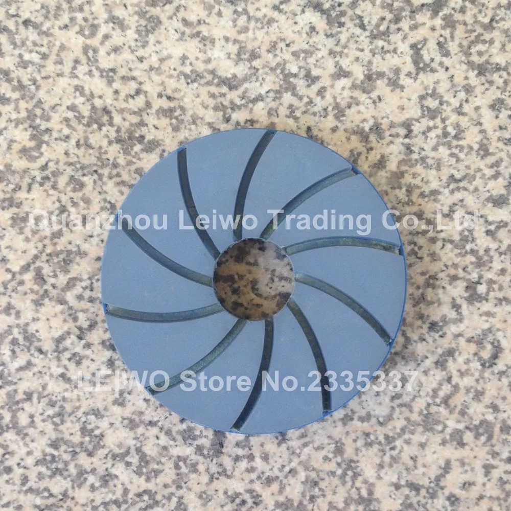 Wet granite Concrete Sander 3/4" Bevel Bullnose grind buff cup pad convex blade
