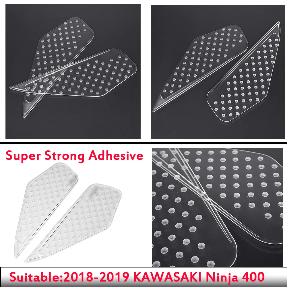 

Motorcycle Accessories 400 ninja 18 19 Tank Pads Oil Gas Decal Sticker TankPad Protector for 2018 2019 kawasaki ninja 400