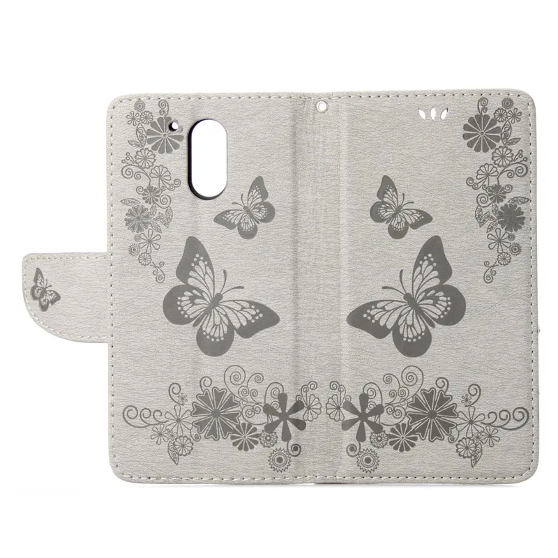 

Double Embossing Butterfly PU Leather Case For Motorola MOTO G4 Plus Case Flip Cover Wallet Holster Lanyard For Moto G4 Case