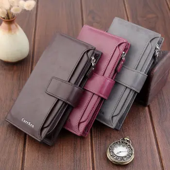 

New Fashion Lady Women Leather Clutch Wallet Long Card Holder Case Purse Handbag Solid Hot Smart Wallet Mini Slim Card Wallet