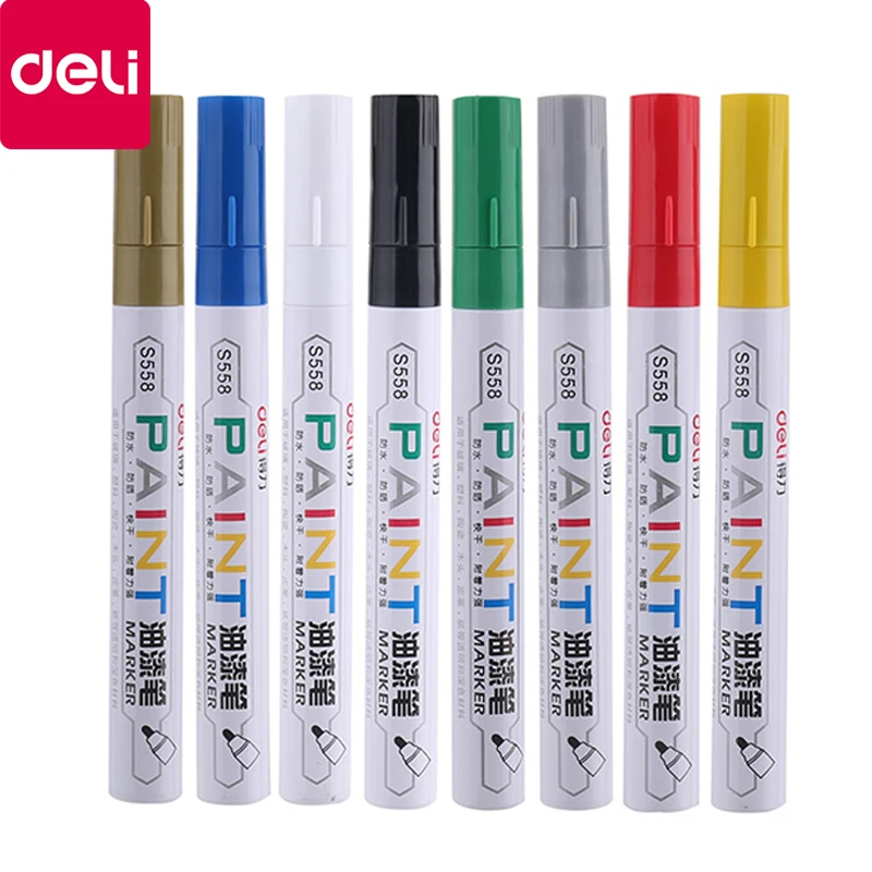 8 шт. цветная ручка Deli S558 металлическая офисные и школьные