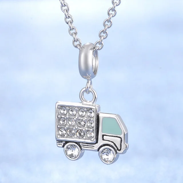 High Quality Popular Handmade Zircon Truck Design Special 925 Sterling
