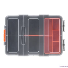 F-156 аппаратная коробка прозрачный многофункциональный чехол для хранения инструментов Пластиковый Органайзер-38