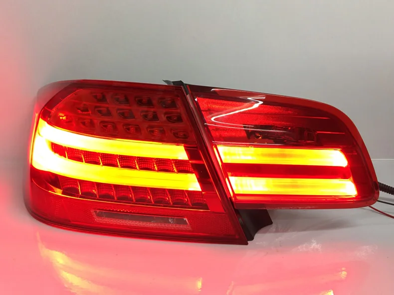 UOMIAO 2 шт. автомобильный Стайлинг для BMW E92 задний светильник s 2007-2011 для E92 светодиодный задний фонарь+ сигнал поворота+ тормоз+ задний светодиодный светильник