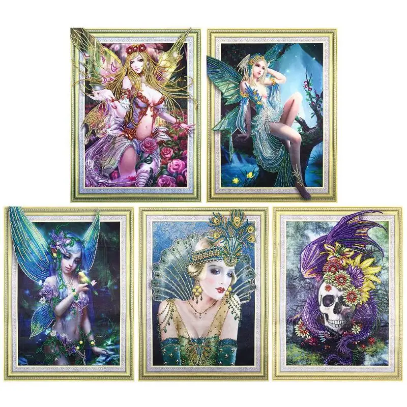 

Special Shaped Diamond Painting DIY 5D Partial Drill Diamond Embroidery Cross Stitch Kits Crystal Rhinestone Paintings