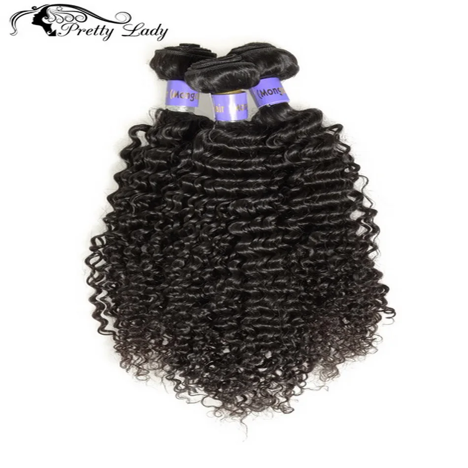 

Pretty Lady Hair 3 Bundle Deals Kinky Curl Virgin Hair 8A Mongolian Afro Kinky Curly Hair 8a grade Human Hair Free Shipping