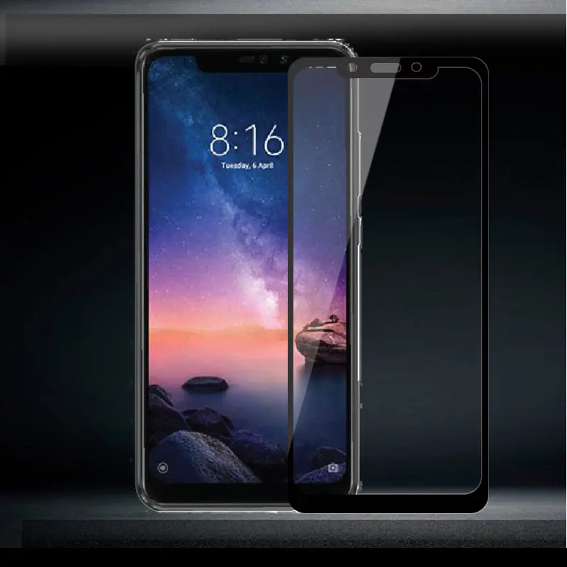 

For Xiaomi Redmi Note 6 Pro Full Cover Flim Redmi Note6 Tempered Glass Film For Xiaomi Redmi Note 6 Screen Protector
