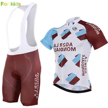 pro team AG2R, Детские майки для велоспорта с коротким рукавом, Ropa Ciclismo maillot, Джерси и шорты с гелевой подкладкой