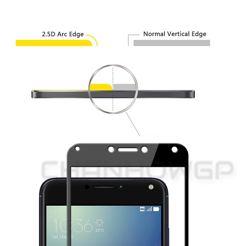 Полноэкранное закаленное стекло для ASUS Zenfone 4 MAX ZC554KL 5 дюйма ZC 554KL Zenfone4 max Pro Plus X00I X00ID