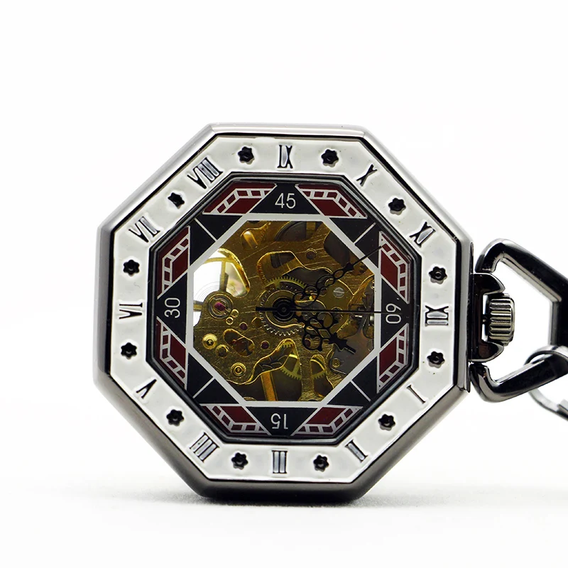 Octagon-Roman-Numbers-Silver-Mechanical-Pocket-Watch-Men-Women-Hollow-Skeleton-Hand-Wind-Fob-Watches-Chains (1)