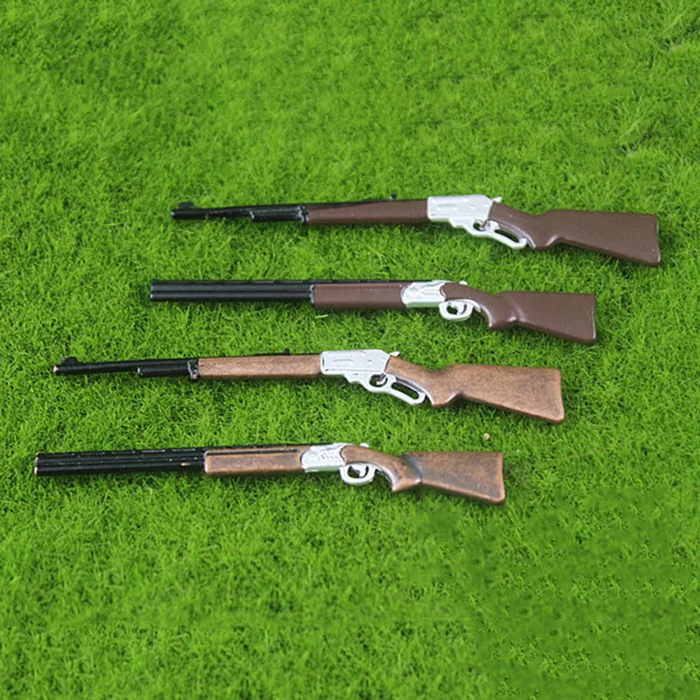 

RC Car Accessories Decor Mini Metal Gun Rifle Model for 1/10 Rock Crawler TRX-4 TRX4 Axial SCX10 90046 RC4WD D90