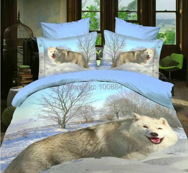 Popular Wolf Bedding Sets-Buy Cheap Wolf Bedding Sets lots