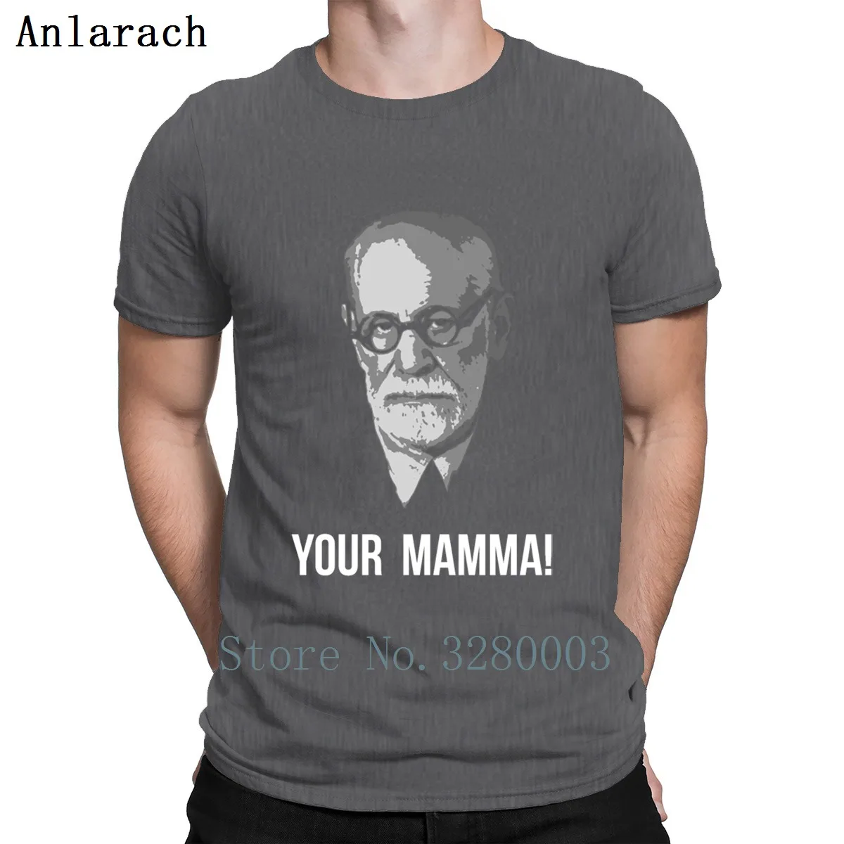 Футболка с надписью Your Mamma Freud весенне осенняя футболка защитой от морщин крутая