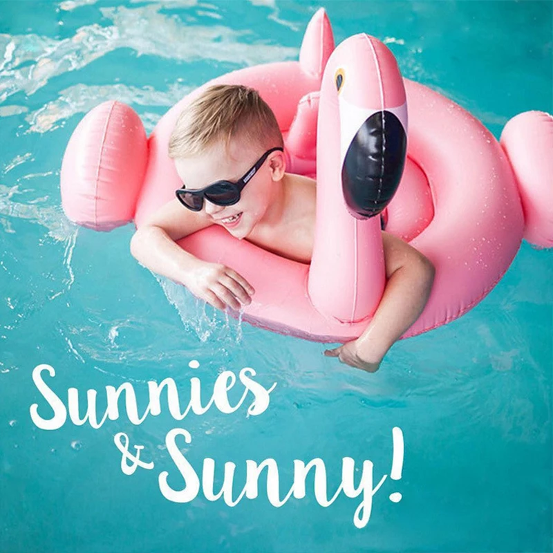  New Design Baby Inflatable Pink Swan Pool Float Mat Inflatable Flamingo Water Bed Kids Water Toys W