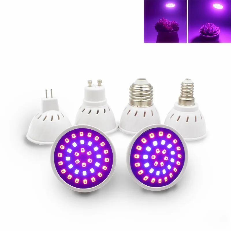 

LED Grow Light E27 MR16 E14 GU10 3W 4W 5W 110V 220V LED Indoor Plant Growing Lamp For Hydroponics Flowers Plants Vegetables