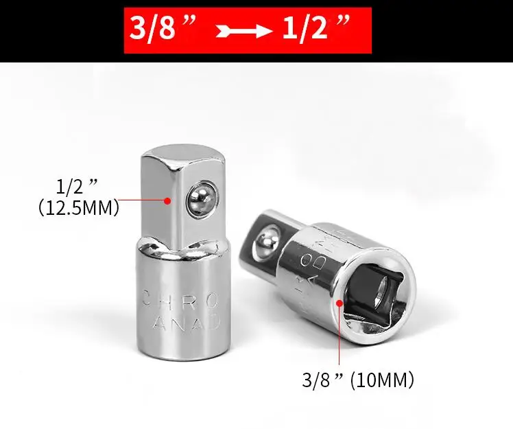 1/4 3/8 1/2 Трещоточный Ключ адаптер хром-ванадиевая сталь втулка адаптер-ключ-втулка шарнирная головка конвертера ручные инструменты
