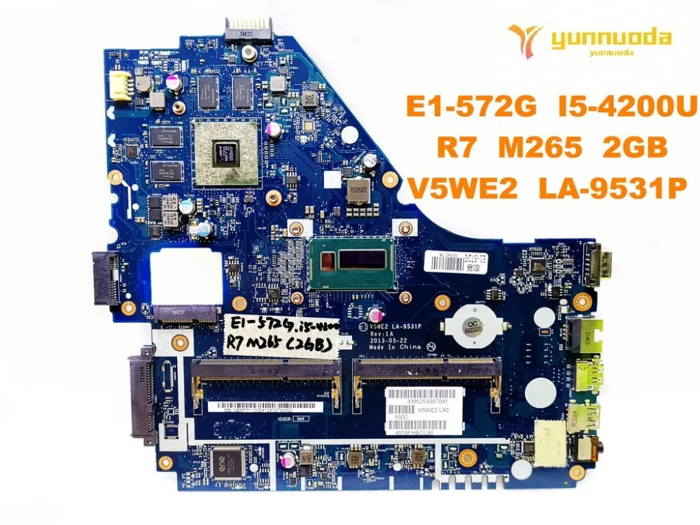 Original for font b ACER b font E1 572G laptop motherboard E1 572G I5 4200U R7