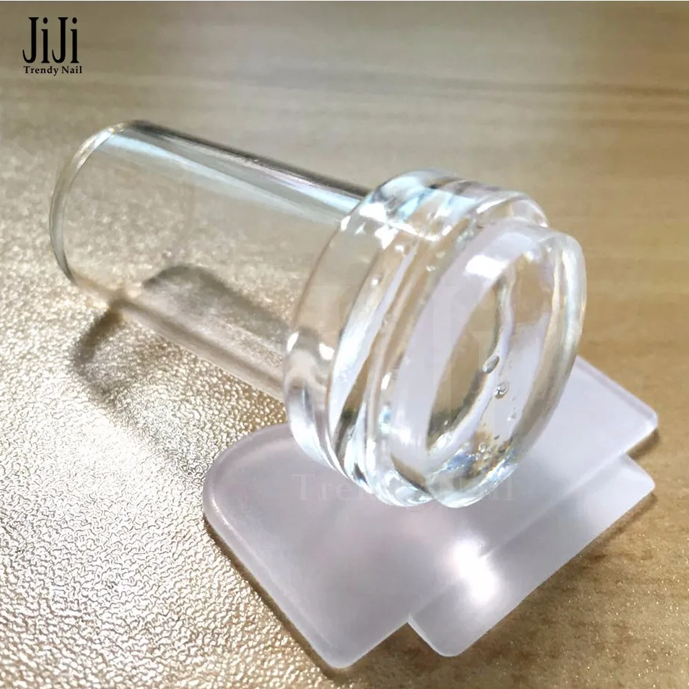 1 Набор, дизайн, чистые прозрачные силиконовые штампы для дизайна ногтей, скребок, прозрачный лак для печати, инструмент для маникюра, JIND281