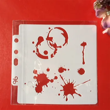 

1Pcs 5.1" Drop Circle Dot DIY Layering Stencils Wall Painting Scrapbook Coloring Embossing Album Decorative Paper Card Template