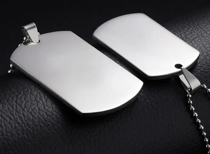 GNAYY 1.2mm thick 10pcs In bulk  Stainless Steel High  Polished Plain Dog Tag Pendant Charm Jewelry 14*30mm/20*40mm/28*50mm 3