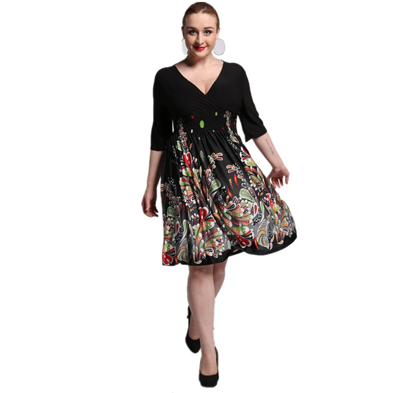 Wholesale 2017 New Women Summer Boho Dress Ladies Vestidos Largos Robe Femme Print Beach Dress Plus Size 6XL 7XL Bohemian Maxi Dresses Buy Cheap 2017 New Women Summer Boho Dress Ladies Vestidos Largos Robe Femme Print Beach Dress Plus Size 6XL 7XL Bohemian Maxi Dresses