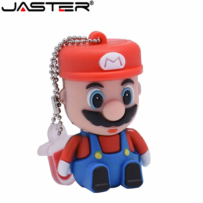 JASTER Super Mario USB флеш-накопитель, флеш-накопитель, мультяшная флешка, 4 ГБ/16 ГБ/32 ГБ/64 ГБ, карта памяти, u-диск, модный подарок