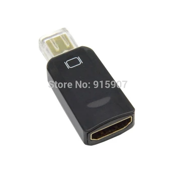 

10pcs/lot CY Cablecc Thundebolt Mini DisplayPort DP Male to HDMI Female Audio Video Adapter for Laptop Black Color