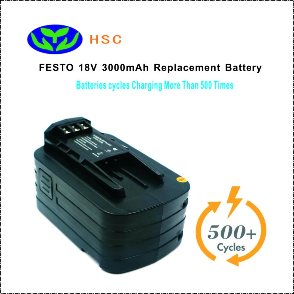 

3000mAh 18650 Battery Pack FET18A Lithium ion Battery 18V Replacement Festool T18 498343 499849 Original Battery Pack18V