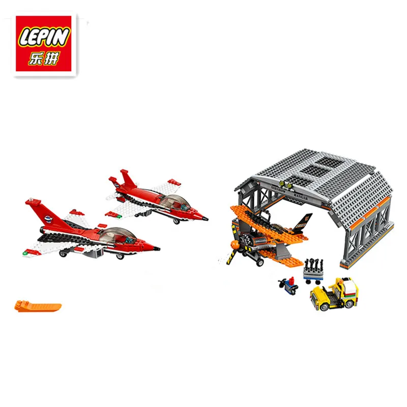 

IN STOCK LEPIN 02007 723pcs the city Series The airport flight performance Children Educational Building Blocks Bricks baby Toys