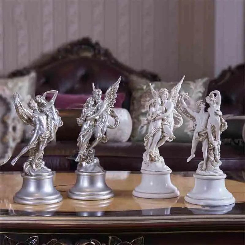Европейский стиль Греческая богиня любовь ангел статуэтки украшения дома свадебные подарки гостиная спальня настольная скульптура искусство ремесла