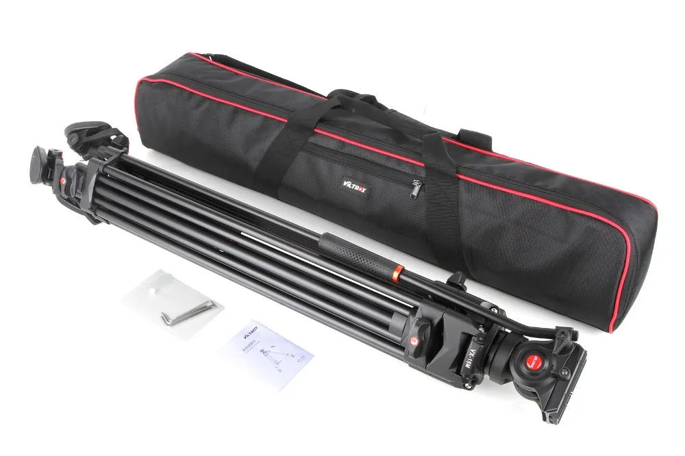 1 8 м Viltrox VX 18M Pro Heay Duty алюминиевый видеоштатив + жидкая панорамная головка сумка