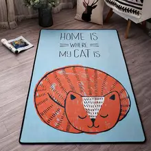 Американский акварельный Мультфильм жаккард гостиная ковер для гостиной ковры коридор большой ковер ванная комната спальня Нескользящие коврики