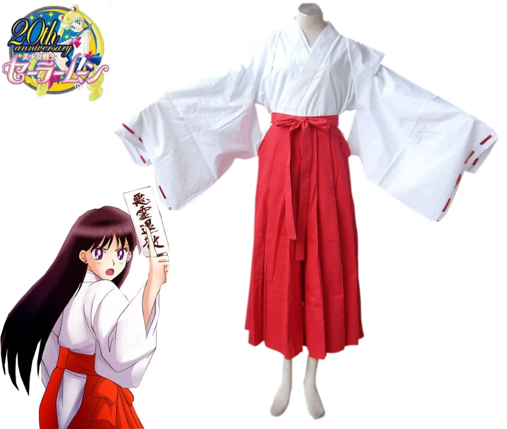 

Free Shipping Sailor Moon Crystal Sailor Mars Hino Rei Kimono Psychic Uniform Anime Cosplay Costume