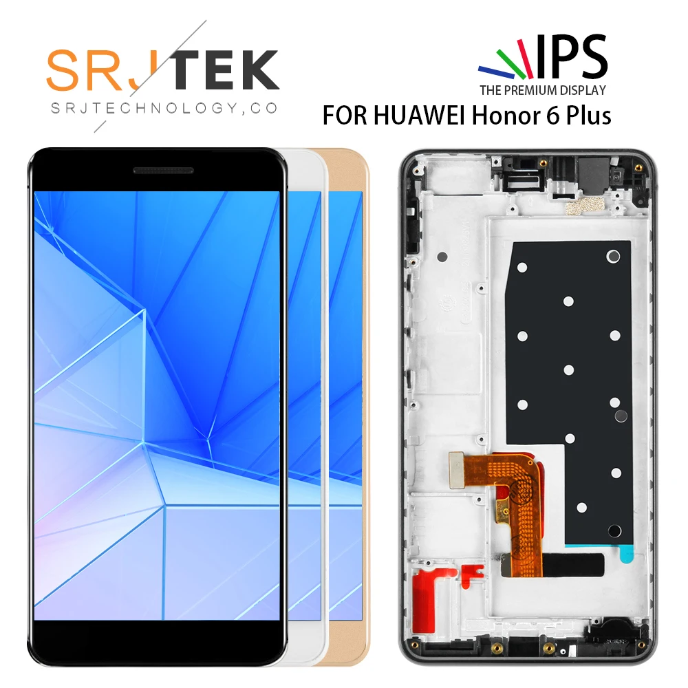Для Huawei Honor 6 Plus LCD сенсорный экран для дисплей дигитайзер сборка запасные