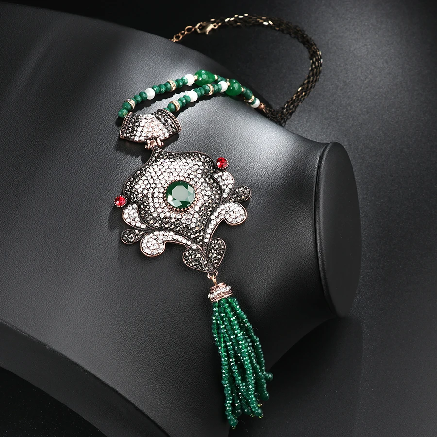 4-Kinel-2018-New-Arrivals-Austrian-Crystal-Nigerian-Wedding-Tassel-Necklace-For-Women-Handmade-African-Beads-Jewelry