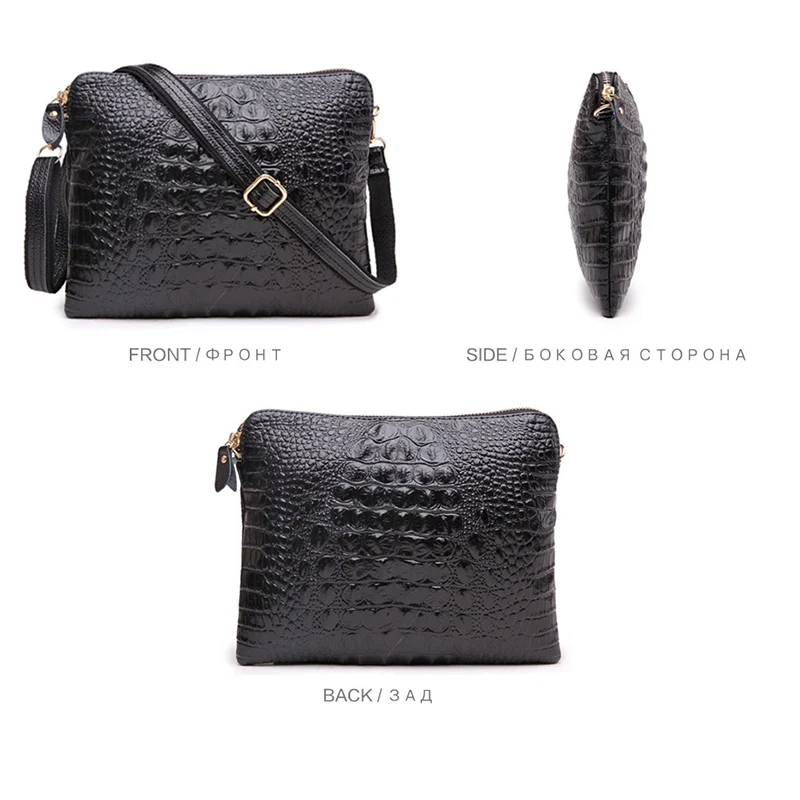محفظة المرأة حقيبة ساع مخلب Crossbody حقائب السيدات جلد طبيعي حقيبة يد التمساح حقيبة كتف الأزياء التمساح الإناث