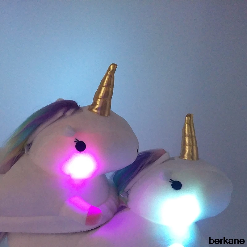 Unicorn Slippers Licorne Led Bed White Flats Winter Warm Wing Plush 2018 Adult Cartoon Women Unisex Home Indoor Shoes Light Cute