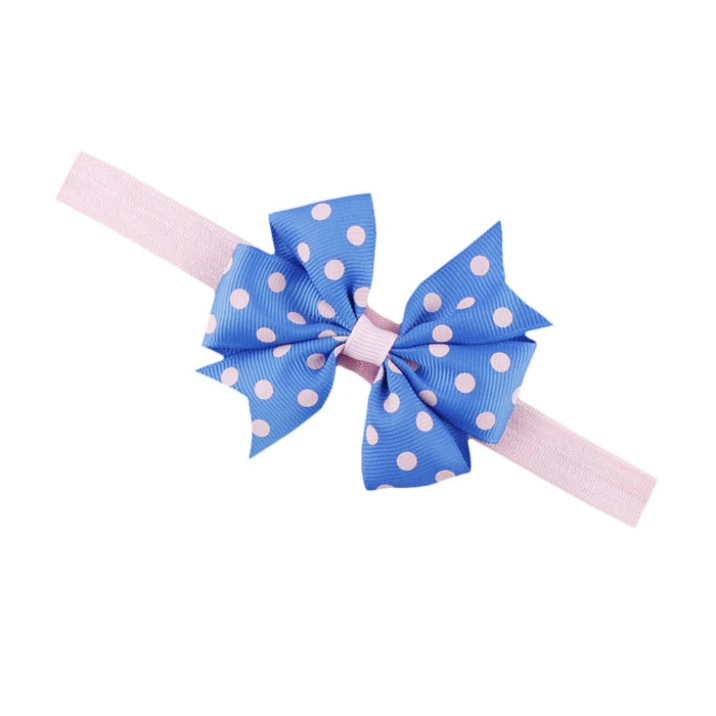 Best Deal Lovely Sweet Children's Elastic Force Hair Band Princess Baby Girl Round Dot Bowknot Hairband 1pcs | Детская одежда и