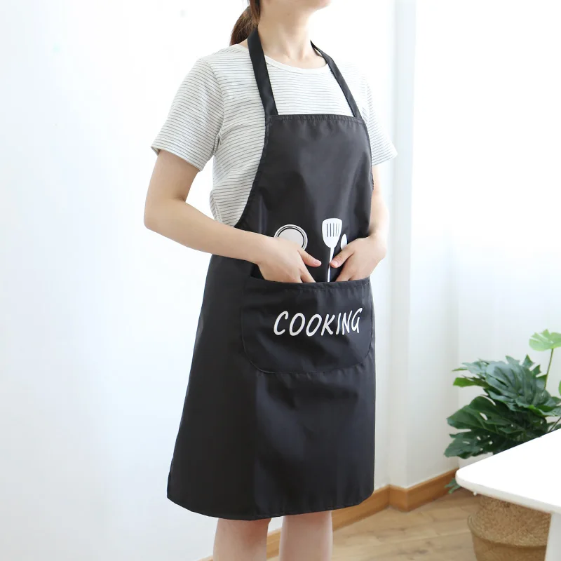 Adult cooking apron oil proof gowns home sleeveless kitchen work