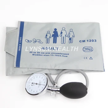 

Gray Color Professional Adult Blood Pressure Monitor BP Cuff Arm Aneroid Sphygmomanometer with Pressure Gauge