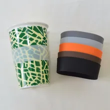 30 шт./лот 30 мм Высота силиконовые FDA силиконовые кружки рукав, силиконовые обертывания керамические чашки рукава перерабатываемого стекла чашки воды рукава