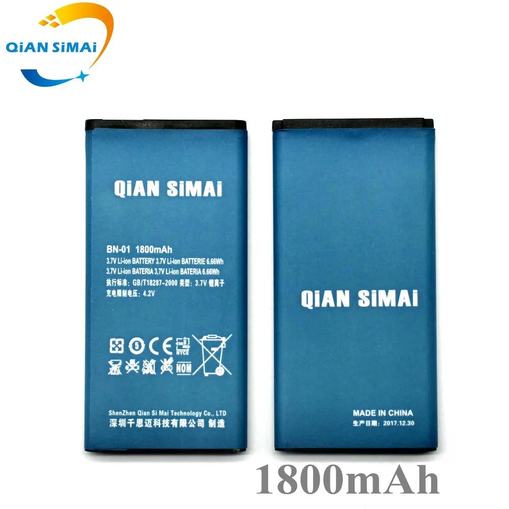QiAN SiMAi BYD BN-01 BN 01 BN01 1800mAh Замена аккумулятора для Nokia Lumia X 1045 RM-980 RM 980 Телефон
