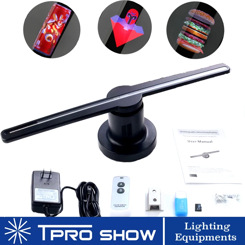 

3D Hologram Advertising LED Fan Mini 3d Holographic Projectors Machine Imaging Hologram Fan Remote Mobile Advertising Display