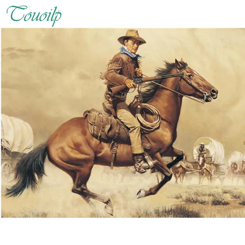 

5D Diamond Embroidery Cowboy John Wayne Square Diamond round&square Sets Diy Diamond Painting Cross Stitch Wall Decor Needlework