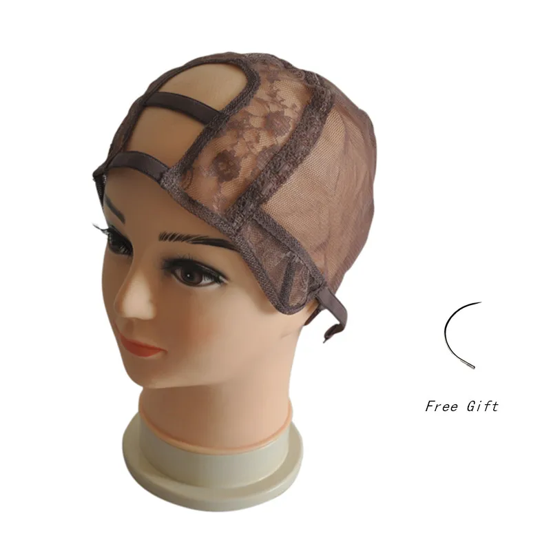 Beli 2*4 U Bagian Topi Wig Untuk Membuat Wig dengan Adjustable Tali Tenun Cap Glueless Wig Topi Berkualitas Baik ukuran S ML Harga 2*4 U Bagian Topi Wig Untuk Membuat Wig dengan Adjustable Tali Tenun Cap Glueless Wig Topi Berkualitas Baik ukuran S ML