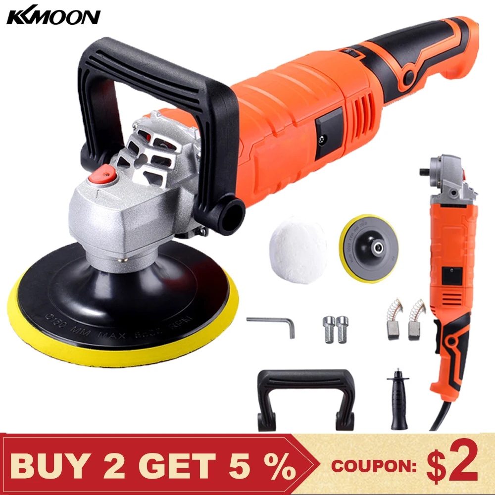 

1580W 220V Grinder Mini Polishing Machine Car Polisher Sanding Machine Orbit Polish Adjustable Speed Sanding Waxing Power Tools