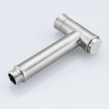 

IVRICH Button Type 2 Mode Bidet Sprayer Gun Full Stainless Steel Hand Held Bidet Shattaf Bathroom Toilet Accessories F80