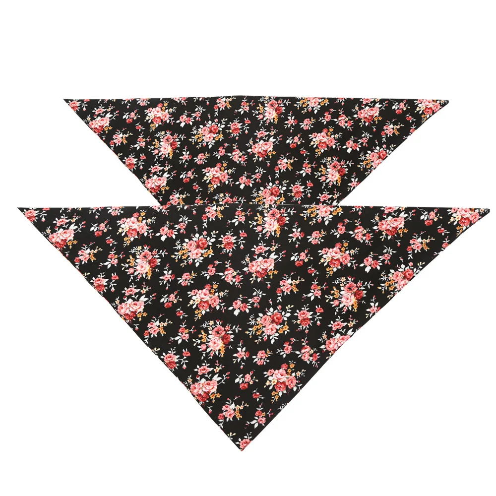 Dog Bandana Cotton Scarf Bib Flower Grooming Accessories Bandage Collar for Small Medium Large Pet Fashion Design