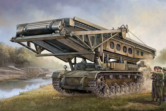 TRUMPETER 00390 1/35 весы Bruckenleger IV b пластиковая модель строительный комплект | Игрушки и