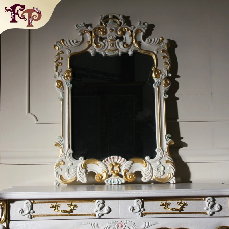 

White Make Up Table Dresser Vanity Set Swivel Oval Mirror with Stool Wood Dresser With Vanity Table